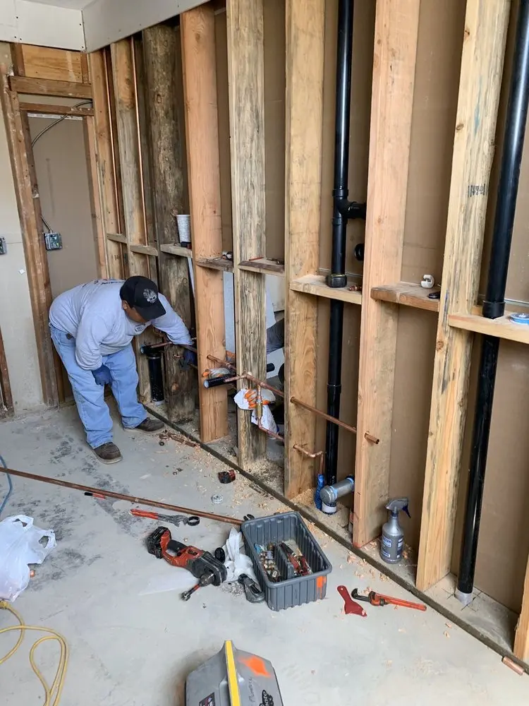 Commercial rough-in plumbing for Water Heater Replacement in Edgewater